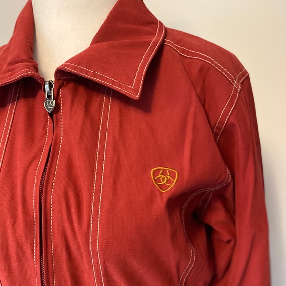 Ariat Women’s Red Zip-up Jacket Size Small - Picture 2 of 16